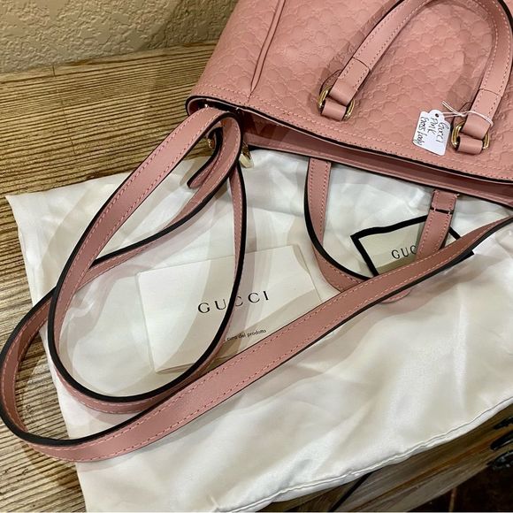 Authentic Gucci Guccisima Crossbody Handbag Light Pink - Picture 2 of 16